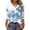 A06_Multicolor, variant on Womens Floral Printed Shirts V Neck Blosues Tops 3/4 Sleeve Shirts Tunics Loose Fitted Top Fashion Trendy Outfit 2026 Dressy Trendy Blouses