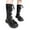 Z05-Black, variant on Gaexia Girls Glitter Pearl Chain Boots British Style Leather Soft Sole Ankle Boots for Fall Winter Fashion Kids Footwear Comfortable Big Girls Shoes