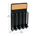 thumbnail image 4 of Mind Reader Wall Mount Pod Organizer, 20 Pod Capacity, Magnetic or Adhesive, Black, 4 of 7