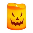 thumbnail image 4 of Dmlowu Halloween Led Candles, 6pcs Halloween Lights Flameless Candles, Scary Tea Lights Candles Battery Operated for Halloween Decorations Outdoor & Indoor, 2 inch Tea Pumpkin Lights, 4 of 9