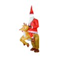 thumbnail image 3 of Disfraz inflable de Papá Noel para cosplay navideño, lindo para disfraces Papá Noel monta un alce, 3 of 8