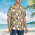 thumbnail image 5 of Daiia Lovely Penguin Hawaiian Shirt for Men Gentle Cotton Regular Short Sleeve Casual-X-Large, 5 of 9