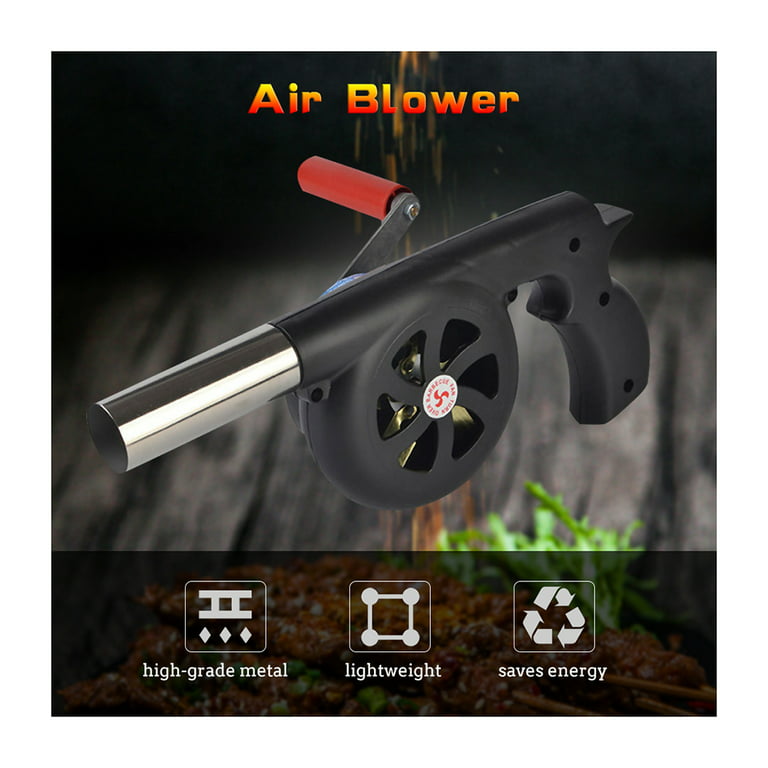 Fulenyi 10 Pcs Crank Blower  Portable BBQ Air Blower with Manual Handle -  Hand Crank Hand Blowers, BBQ Fire Bellows for Stove Accessories :  : Garden