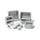 thumbnail image 1 of Juego de recipientes de almacenamiento de alimentos de vidrio de alcaravea, 14 piezas, gris, 1 of 7