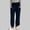 Navy, variant on Fznquz Straight Leg Relaxed Fit Cotton Linen Pants for Women Full Length Drawstring Pockets,XL