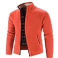 thumbnail image 2 of Suéter de punto grueso de felpa para hombre, abrigo tipo cárdigan, otoño e invierno, 2 of 5