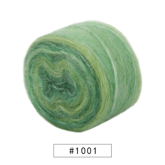 Namzi Soft Yarn for Crocheting - 1 roll Green Yarn Multicolor, Gradient Mohair Yarn, Ultra-Soft & Smooth, Ideal for Handcrafts, Belongs to Yarn Category, Easy to Weave