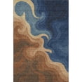 thumbnail image 2 of Addison Rugs Mayfield Premium Machine Washable Contemporary Abstract Paprika Rectangle Rug, 3' x 5', 2 of 8