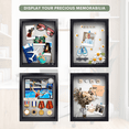 thumbnail image 6 of ILOT 8"x10" Solid Wood Black Display Shadow Box Frame - Memory Box for Keepsakes (Picture box, military, wedding, graduation, and flower shadow box), 6 of 8