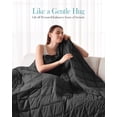 thumbnail image 5 of Sivio Weighted Blanket for Adults 48"x72" 15 lbs, Soft Breathable Heavy Bed Blankets for All Season Use, Suitable for Beds, Couch and Chair, Supports Deep Sleep, Black, 5 of 10
