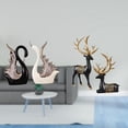 thumbnail image 2 of estatua de cisne,Figuras de cisne,estatuas,decoración del hogar,fiesta de bodas,Estatua de escultura de ciervo,Escultura de ciervo para sala de estar con luz de resina.,Estatua de ciervo para, 2 of 8