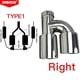 thumbnail image 1 of H type stainless steel car accessories double socket for clamping the exhaust pipe edge of the exhaust pipe~13793, 1 of 1