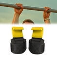 thumbnail image 3 of 1 ganchos de levantamiento de pesas, muñequeras, correas de agarre para entrenamiento de gimnasia para Fitness Amarillo shamjiam Ganchos de levantamiento de pesas, 3 of 9