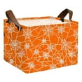 thumbnail image 2 of Home Textile Storage, Storage Case - Dienrx Halloween Storage Basket Pumpkin & Pattern Canvas Storage with Handles Rectangle Storage Organizer Cubes for Living Bedroom Home, 2 of 9