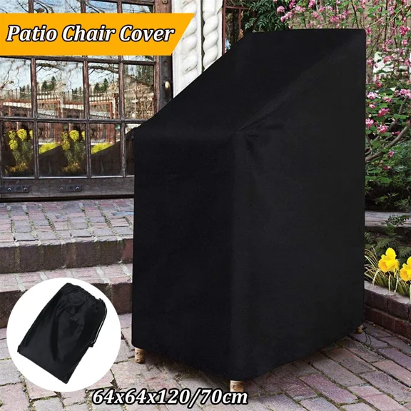 PURELY- Waterproof Chair Cover High Back Outdoor Patio Garden Furniture Storage Cover Us