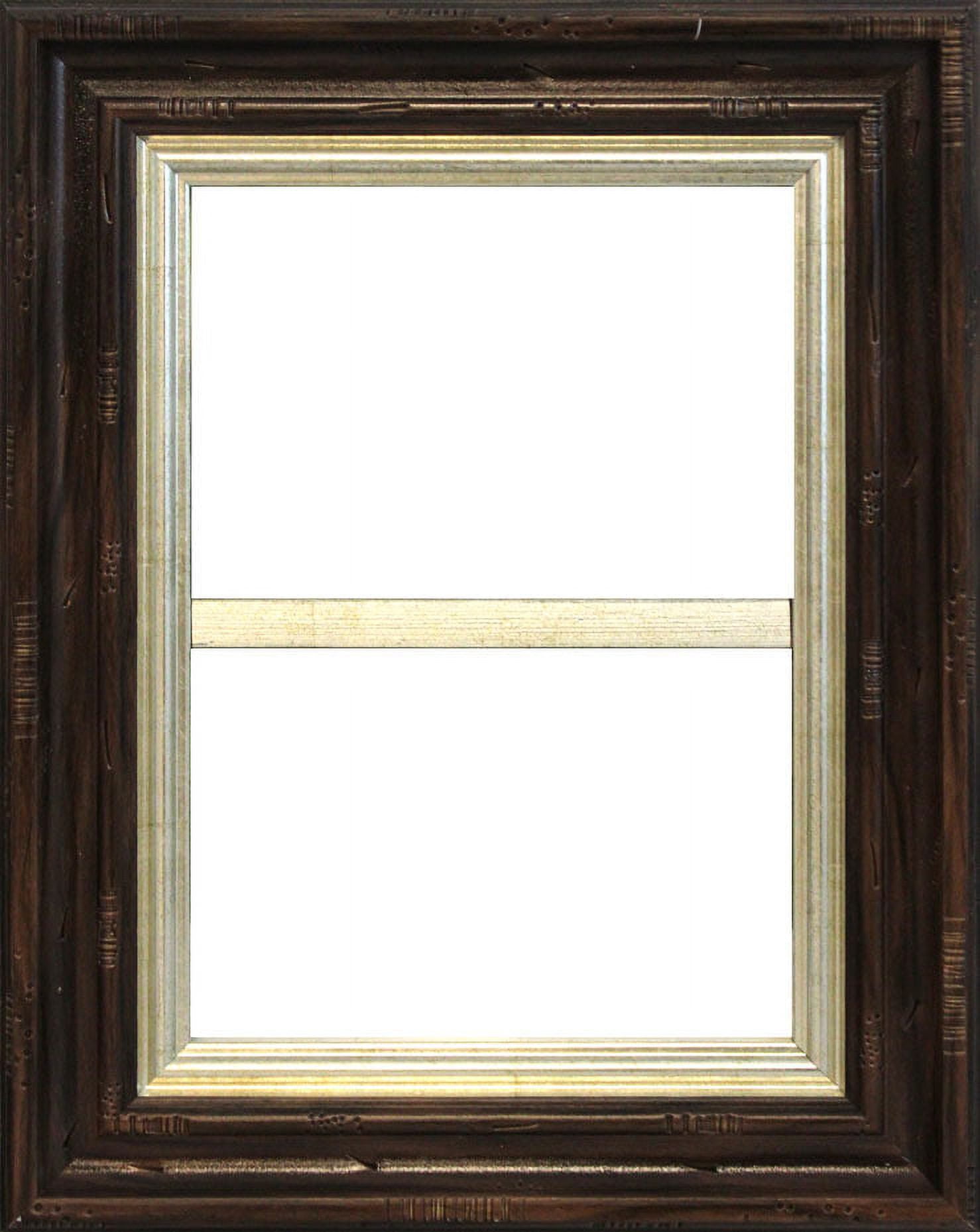 Mainstays Two Opening 4x6 inch Wide Walnut Wall Picture Frame
