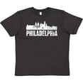 thumbnail image 3 of Inktastic Philadelphia Skyline Grunge Youth T-Shirt, 3 of 5