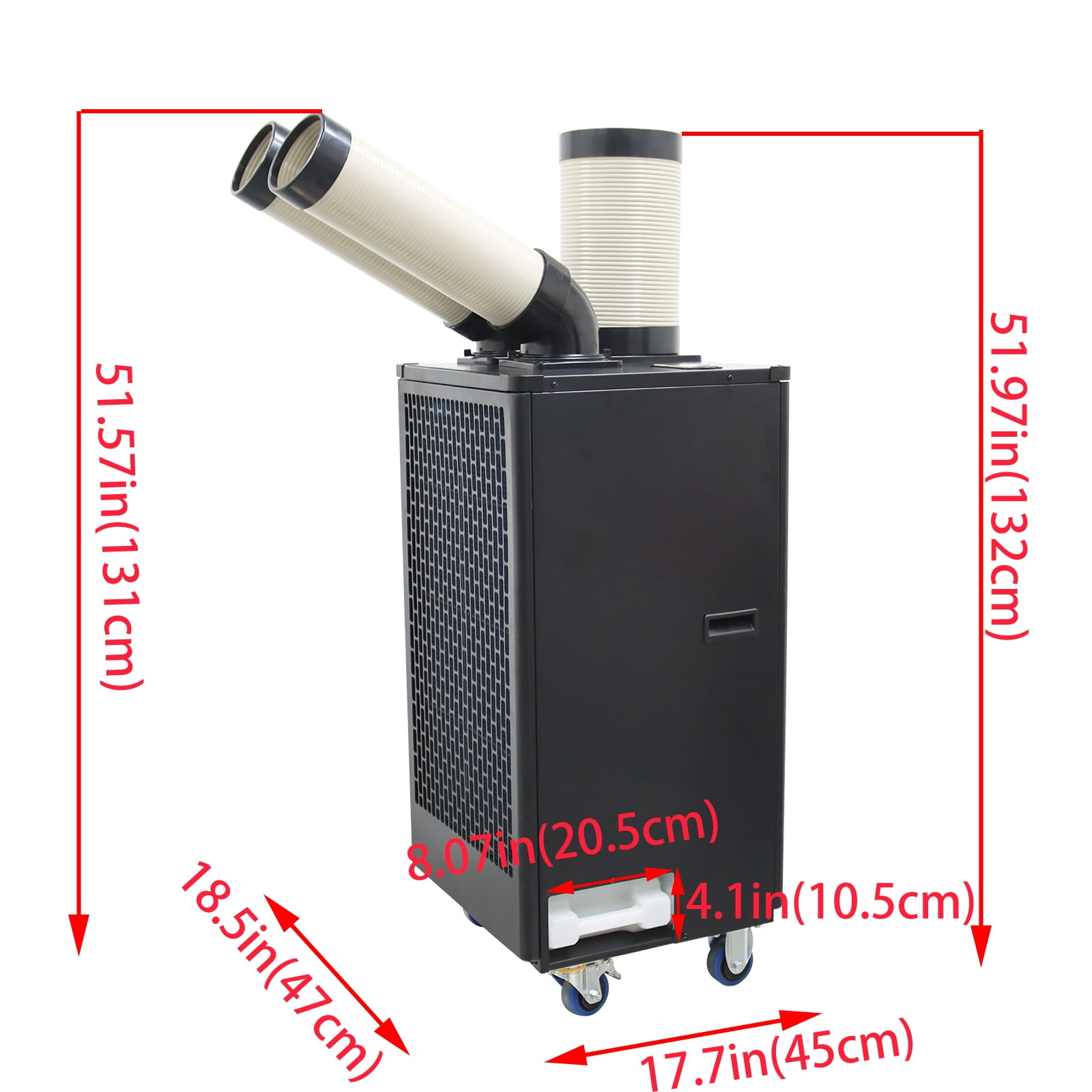 Industrial Portable Air Conditioner 5L Large Tank Commercial Cooler Adjustable Air Outlet 220V