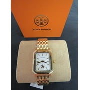 Tory Burch The Robinson Womens Cream Dial Gold-Tone Quartz Watch TBW1500