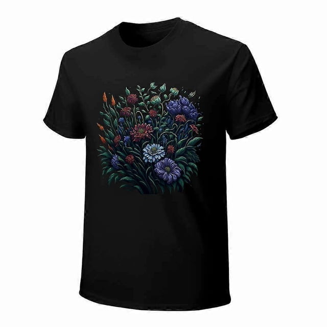Beautiful Flower Oil PaintingT-shirt Aesthetics s T-shirt Unisex Tees Vintage shirt