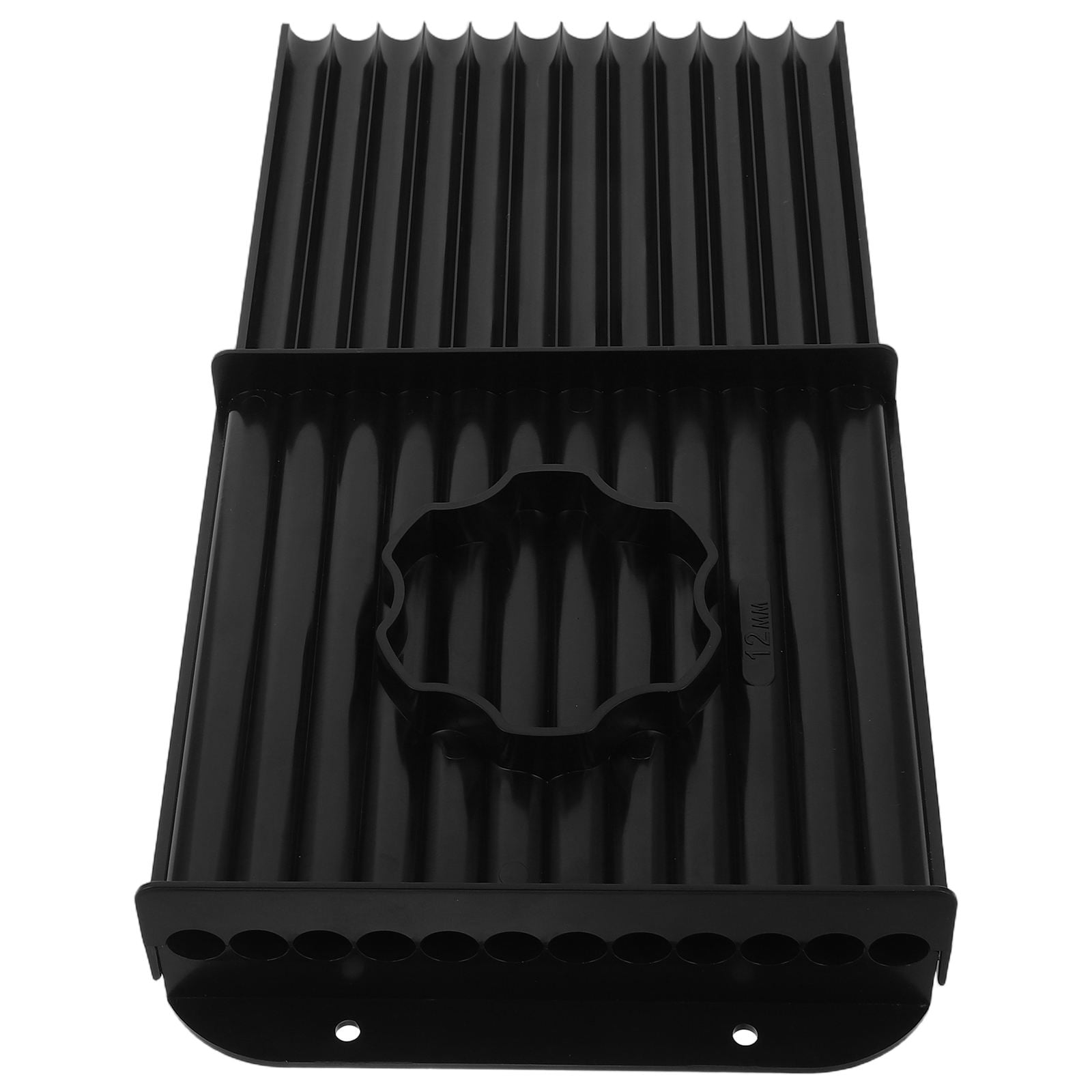 CATIEBYE Compact Black Bait Rolling Board Soft Plastic Fishing Lure Molding Tool for Worms Grubs Tackle Making Gear