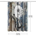 thumbnail image 6 of KSEERBABALL Rustic Flower Polyester Shower Curtain, 72" x 72" Waterproof, 6 of 6