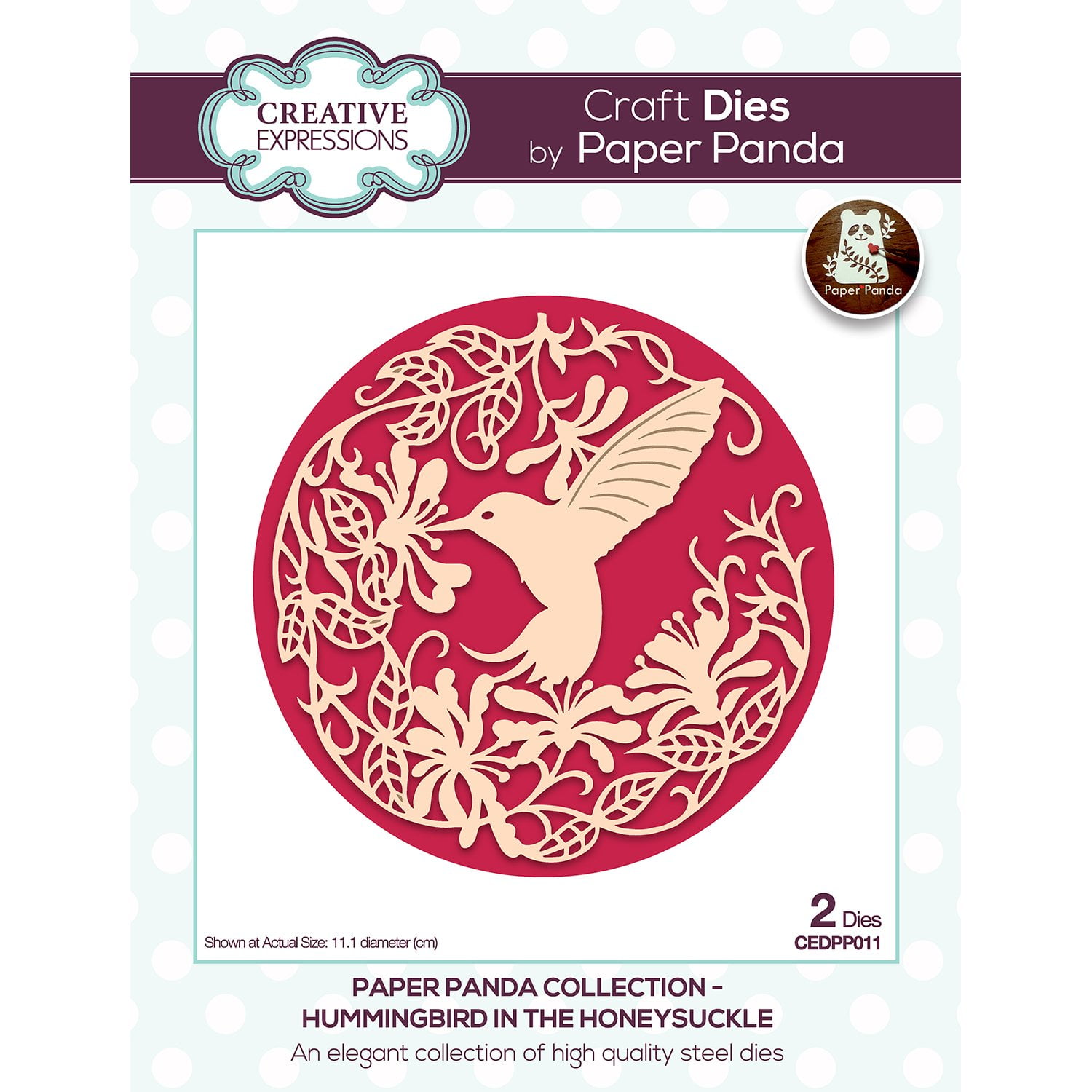 Download Paper Panda Hummingbird In The Honeysuckle Craft Die Walmart Com Walmart Com
