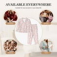 thumbnail image 7 of Lsque Cute Rabbit Pattern Long Sleeve Pajama Set for Women - Soft 2-Piece Sleepwear and Loungewear Set with Pockets, Comfy Nightwear-Large, 7 of 7