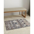 thumbnail image 3 of Rugs.com Eco Southwestern Collection Rug – 4' x 6' Khaki Gray Medium Rug Perfect For Entryways, Kitchens, Breakfast Nooks, Accent Pieces, 3 of 9