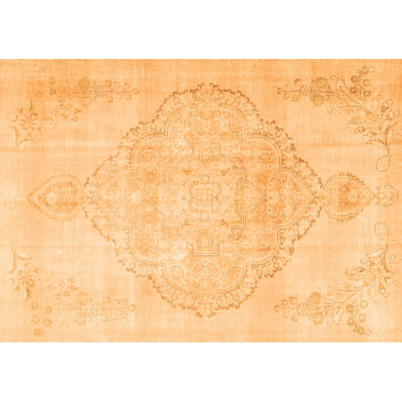 Ahgly Company Indoor Rectangle Persian Orange Traditional Area Rugs, 5' x 7'