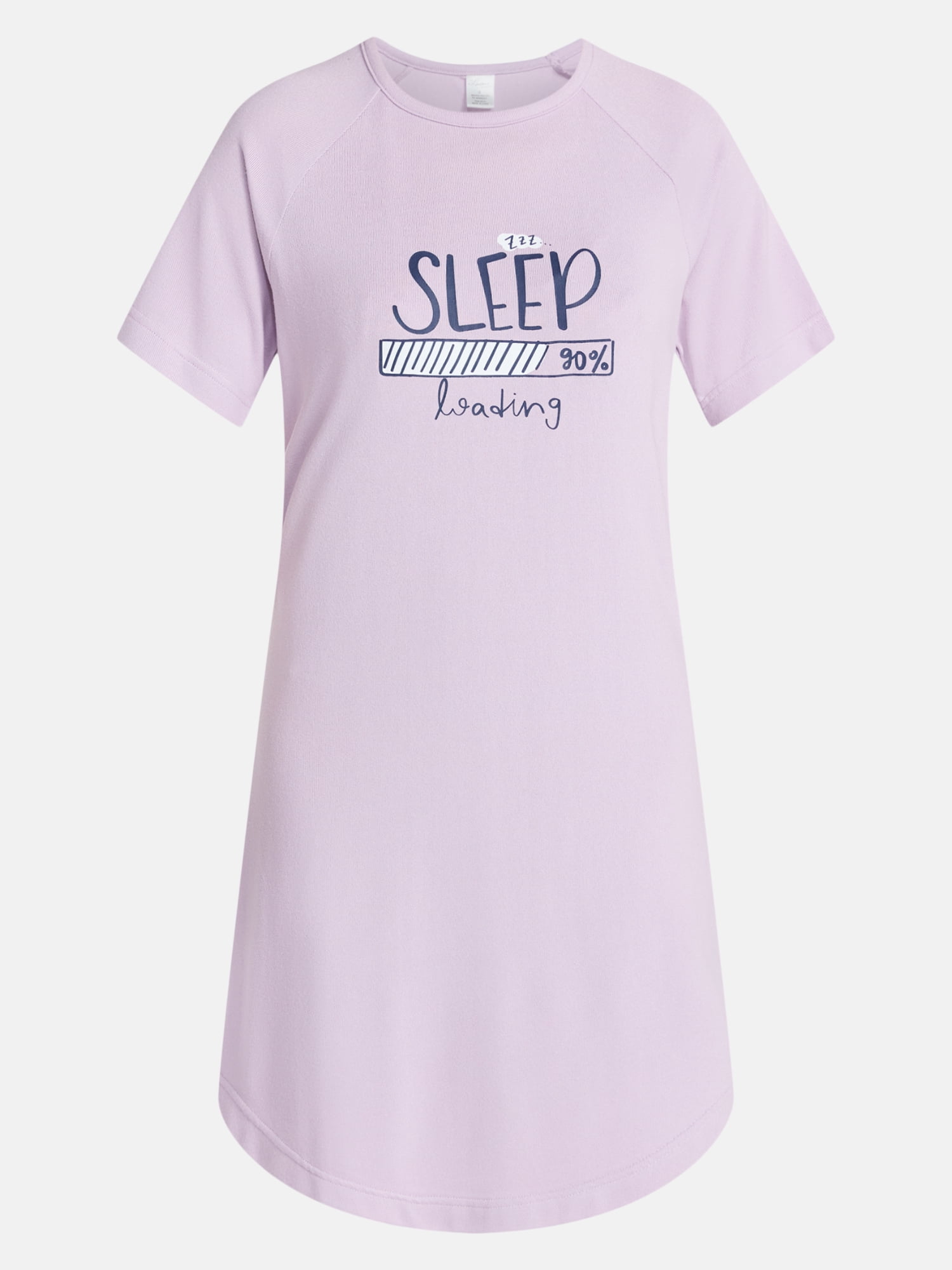 Lissome Women's Hacci Sleep Shirts with Short Sleeves, 2-Pack, Sizes S-4X
