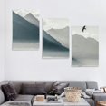 thumbnail image 4 of nygtbtfer Canvas Print Pictures Painting Glacier Bay National Park landscape in black and white &amp; Posters Ready to Hang 12x16x3pcs, 4 of 4