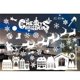 thumbnail image 4 of Alta calidad se aferra ventana pegatinas de pared calcomanía copos de nieve blancos adornos campanas Navidad, 4 of 6