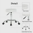 thumbnail image 4 of Ubesgoo Adjustable Height & Swivel Indoor Stool, White, 4 of 6