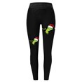 thumbnail image 5 of MKLEKYY Leggings deportivos con estampado navideño para mujer, leggings de yoga para fitness (estilo 3), 5 of 5