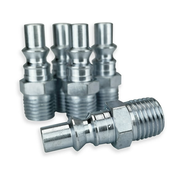 5 ARO Style 1/4-inch NPT Male Coupler Nipples for Shop Air Line Hose Tools by TYK Industries