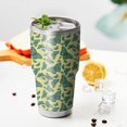 thumbnail image 3 of 30oz Yellow Blue Butterfly Pattern Tumblers Stainless Steel Tumbler with Lid and Straw,Vacuum Insulated Double Wall Travel Tumbler Cups Mug with Cleaning Brush for Coffee,Tea, 3 of 7
