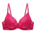 thumbnail image 2 of Ahuyic Summer Womens Bras,Plus Size Bras for Women,Women Fashion Sexy Lace Solid Underwear Pajamas Embroidered Ladies Steel Rings Intimates Set, 2 of 3