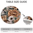 thumbnail image 6 of Round Picnic Table Cloth 100% Waterproof & Oil Proof, Elastic Fitted Table Cover for 45"-52" Round Tables, for Dining, Camping, Outdoor, 6 of 7