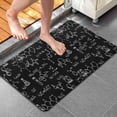 thumbnail image 4 of Math Equations Physics Icons Green Pattern Bathroom Rugs Mat,Non Slip Microfiber Bathroom Rug,Rubber Backing,Soft Bathroom Mats for Bathroom Floor,Tub and Shower,20x32in(50x80cm), 4 of 5