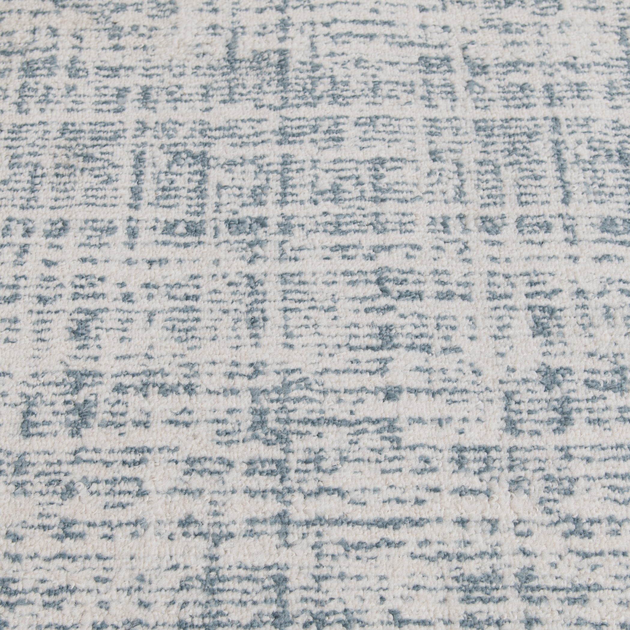 Mainstays 7'6" x 9'6" Ivory and Blue Plaid Indoor Area Rug