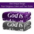 thumbnail image 2 of Spiritual Gifts for Women, Men, Scripture Blanket, Religious Gifts, Christian, Inspirational, Catholic, Faith, God Gifts, Healing Throw Blanket for Prayer 60x50 Inches (Grey), 2 of 5