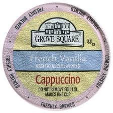 Grove Square French Vanilla Cappuccino K Cups - 4 Pack (4 Packs of 24 K