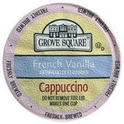 Grove Square French Vanilla Cappuccino K-Cup Coffee Pods - 96 Count (4 Boxes Of 24 K-Cups)