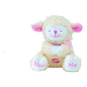 Praying Blue Baby Boy Lamb with Now I Lay Me Down to Sleep Sound 8" Plush Stuffed Animal by Fiesta Toys