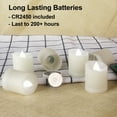 thumbnail image 5 of Remote Control Flameless Candles with Timer, 6/9/12 Pack Ultra-Realistic Flickering LED Tea Lights for Home Decor, Wedding, Centerpiece (White/Warm White), 5 of 9
