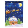 thumbnail image 1 of Bandera de lona Caroline's Treasures APH5898CHF Papá Noel de Navidad multicolor, 1 of 1