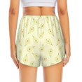 thumbnail image 3 of Picia Green Pears Pattern Women's 2 in 1 Athletic Running Shorts High Waisted Workout Casual Gym Sweat Shorts with Comfy Liner Zipper Pockets-XX-Large, 3 of 9