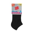 thumbnail image 3 of Hanes Comfort Fit Women's No-Show Socks, 6-Pairs Black 8-12, 3 of 6