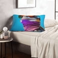 thumbnail image 6 of Naloa Lizard With Sunglasses Colorful Pillowcase, Throw Pillowcase, Wrinkle-Free, Stain-Resistant with Hidden Zipper for Bedroom Sofa-16"x24", 6 of 6